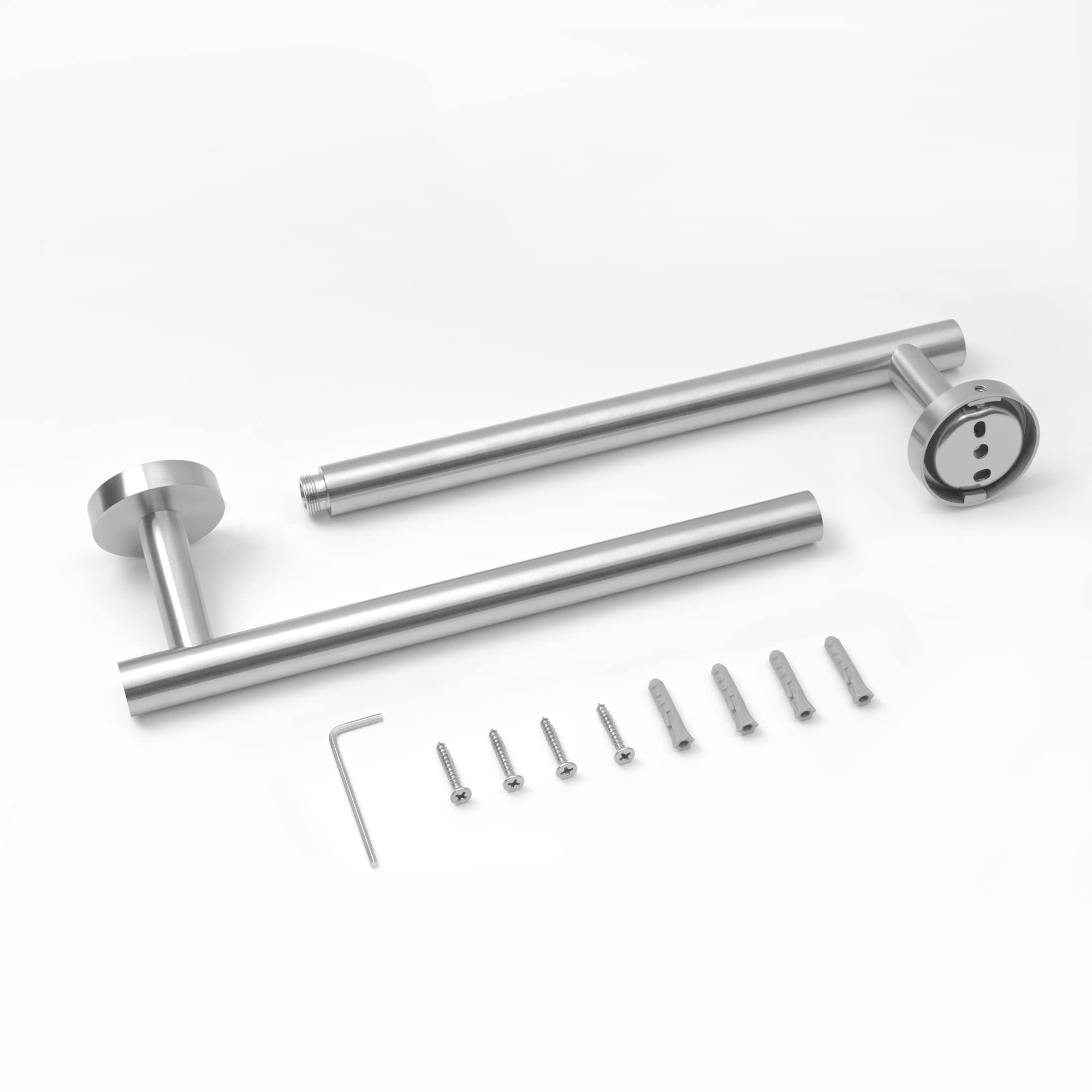 Hitslam Brushed Nickel 19.8 Inch Towel Bar For Bathroom, Sus304 Stainless Steel Bathroom Towel Rack Wall Mounted, Modern Home De